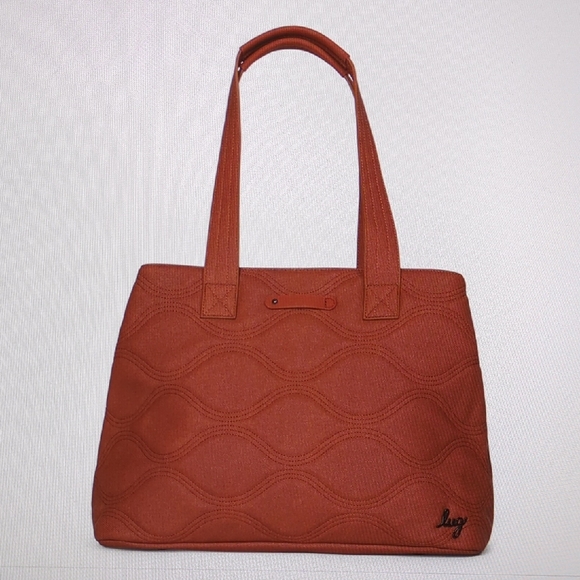 Lug Tempo Matte Luxe VL Large Tote Bag - Copper - NWT - Picture 3 of 16